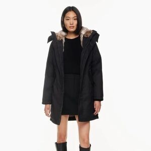 Aritzia X Babaton Jacket Oskar Parka Black XS Coat